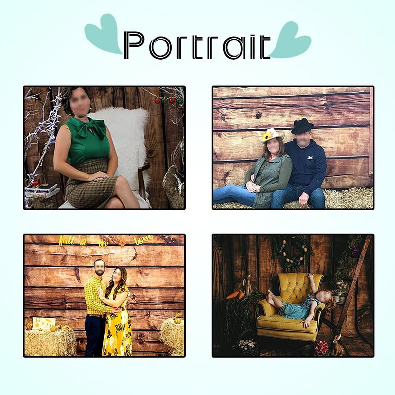 LFEEY 10x8ft Wood Backdrops for Photography Grunge Vintage Worn Wooden Boards Background Seamless Backdrop Brown Photo Wall Wrinkle Free Photography Photo Studio - Image 5